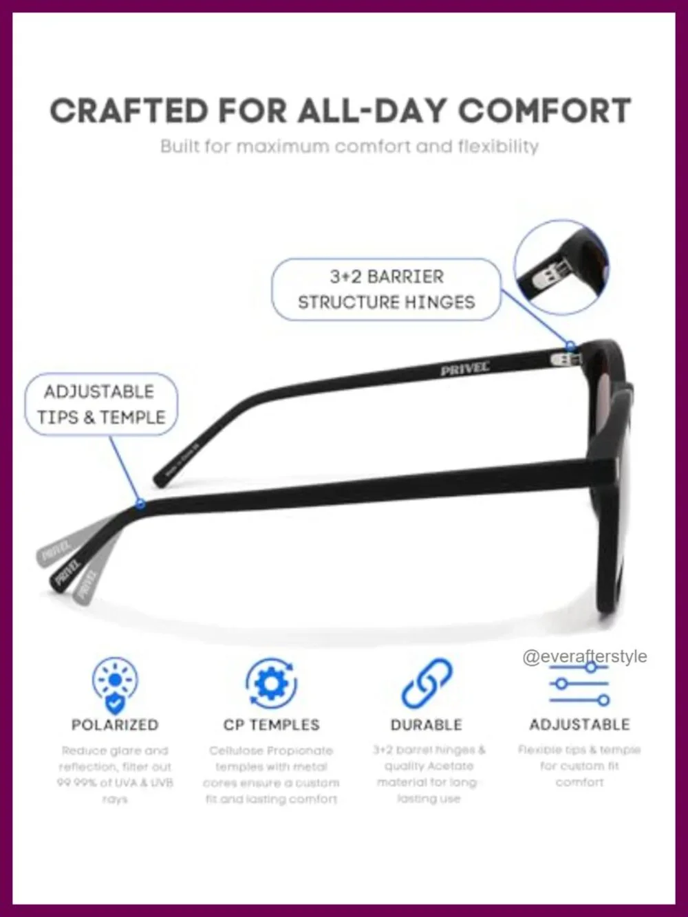 XXL Polarized Sunglasses Oversized Square Aviator TR90 Frame